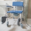 Heavy-Duty Shower Commode with Wheels | 260 kg