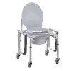 Drop Arm Commode with Wheels