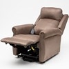 4 Motor Electric Recliner Chair|Shiatsu Massage & Heating |Adjustable Neck & Lumbar Support| Cocoa Colour