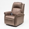 4 Motor Electric Recliner Chair|Shiatsu Massage & Heating |Adjustable Neck & Lumbar Support| Cocoa Colour