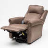 Dual Motor Electric Recliner Chair|Shiatsu Massage &amp; Heating |Adjustable Neck &amp; Lumbar Support| Cocoa Colour