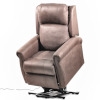 Dual Motor Electric Recliner Chair|Shiatsu Massage &amp; Heating |Adjustable Neck &amp; Lumbar Support| Cocoa Colour