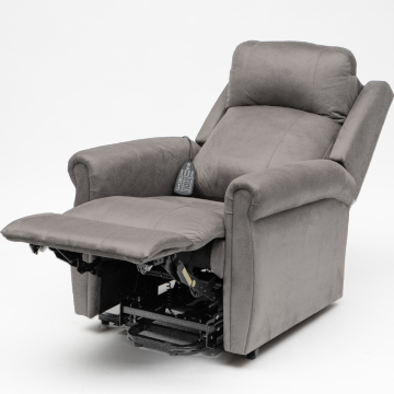 Dual Motor Electric Recliner Chair|Shiatsu Massage &amp; Heating | Adjustable Neck &amp; Lumbar Support| Cocoa Graphite