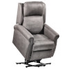 Dual Motor Electric Recliner Chair|Shiatsu Massage &amp; Heating | Adjustable Neck &amp; Lumbar Support| Cocoa Graphite