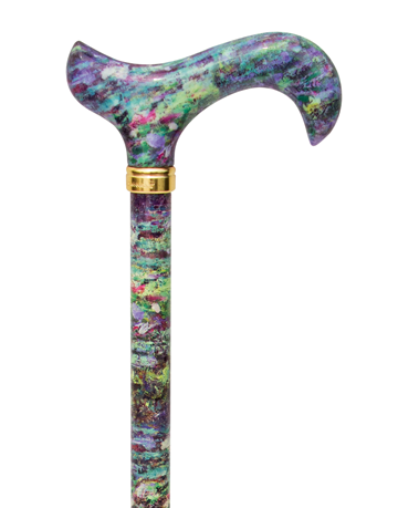 Tea Party Derby Adjustable Walking Stick, Water Lillies by Claude Monet