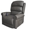 Four Motor Lifting Recliner Chair|Brampton|Adjustable Neck & Lumbar Support|Dark Grey|Extending Footrest