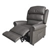 Four Motor Lifting Recliner Chair|Brampton|Adjustable Neck & Lumbar Support|Dark Grey|Extending Footrest