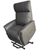 Deluxe Leather Dual Motor Rise Recliner|Harrington|Slate Grey