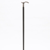 Chrome Plated Crutch Handle, Black Shaft