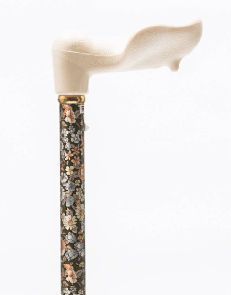 Orthopaedic Handle Floral Walking Stick