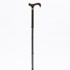 Folding Adjustable Derby, Black with Burgundy Handle