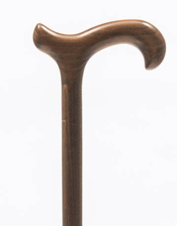 Ladies' Beech Derby Walking Stick with Spiral 