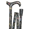 Fashion Folding Derby, Black Floral