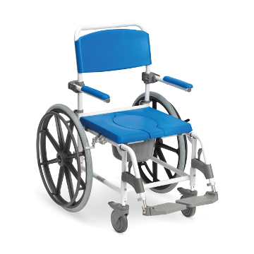 Self-Propelled Aluminium Shower Commode Chair