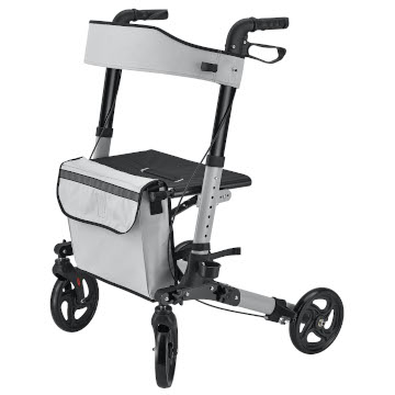 Foldy Easy Folding Lightweight Rollator | Grey