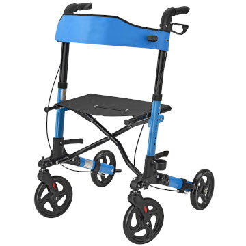 Foldy Easy Folding Lightweight Rollator | Blue