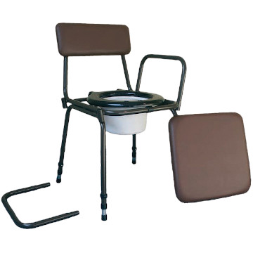 Surrey Height Adjustable Commode Chair with Detachable Arms
