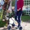 Lightweight 3 Wheeled Walker with Basket and Bag