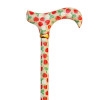 Fashion Folding Derby Walking Stick, Strawberries and Cream